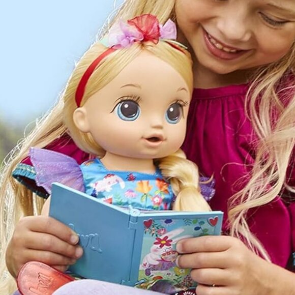 New in Box Baby Alive Forest Emma Doll w/15+ Sounds Blonde and a Mini Story Book - Picture 12 of 16